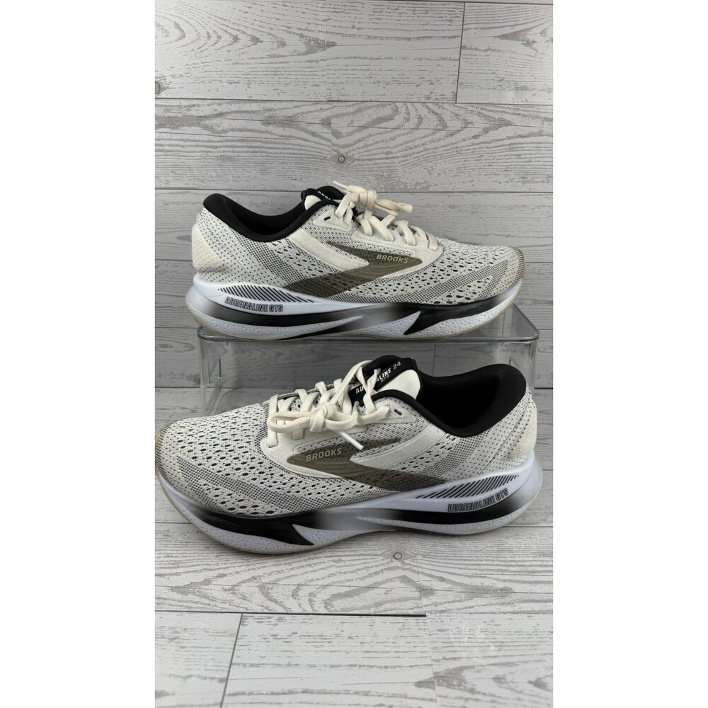 Brooks Adrenaline GTS 24 1204261B126 White 9.5B Women Sneaker Running Shoes #464